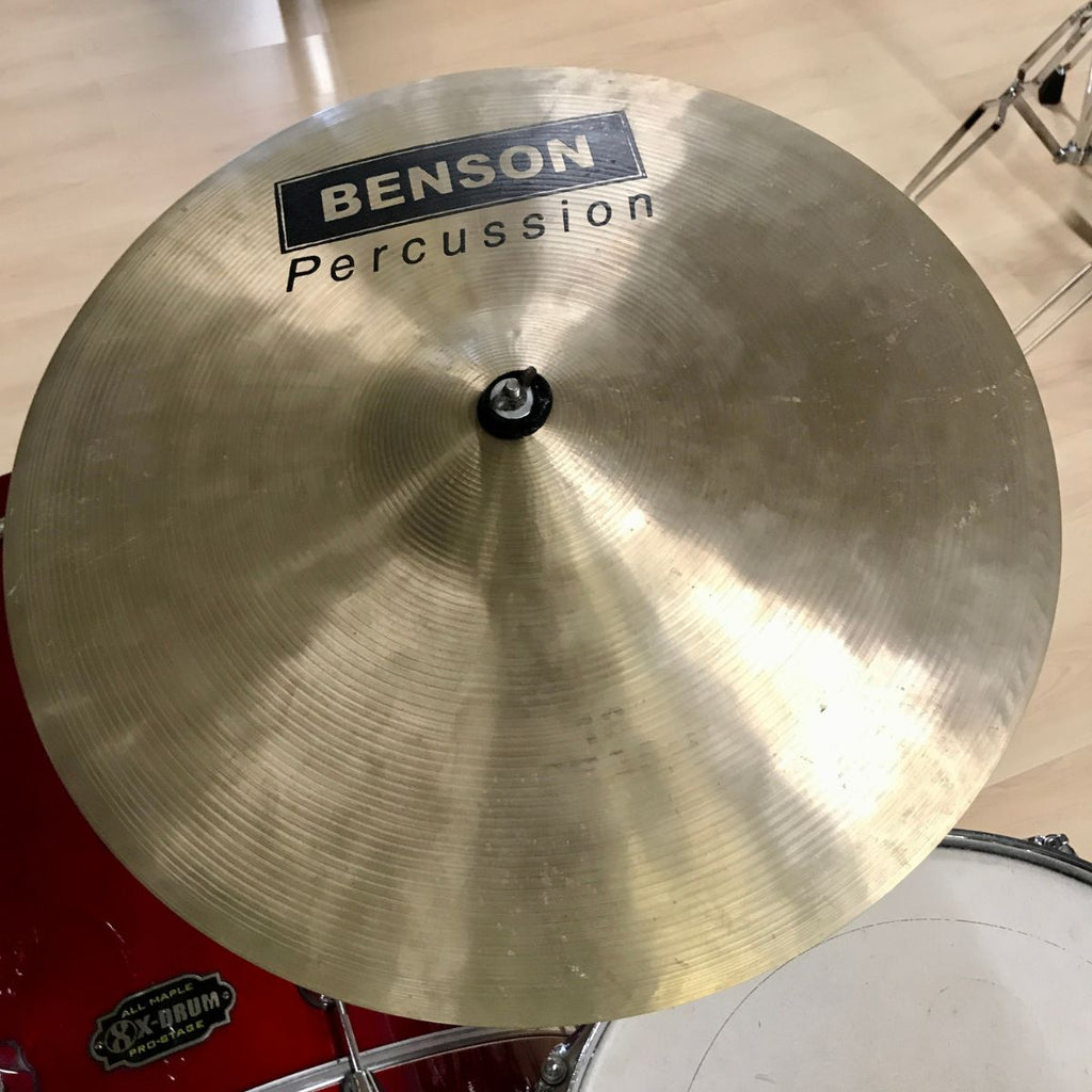 batteria acustica professionale completa di meccaniche e piatti x drum pro stage red all maple vista del ride