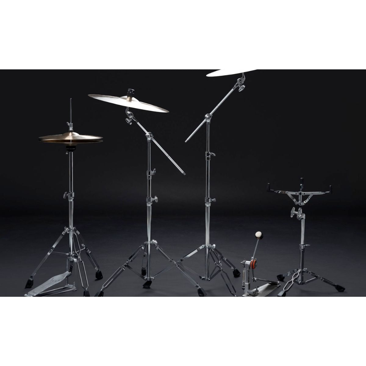 Batteria acutica professionale kit completo di hardware e piatti Pearl Export EXX725SNBR/C863 vista degli accessori inclusi