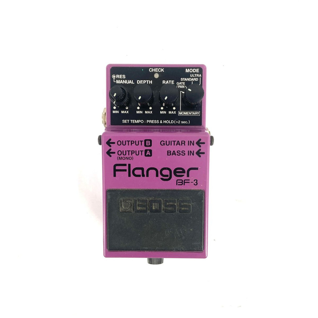 effetto flanger a pedale per chitarra elettrica boss bf-3 usato vista frontale