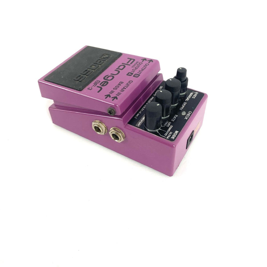 effetto flanger a pedale per chitarra elettrica boss bf-3 usato vista del retro