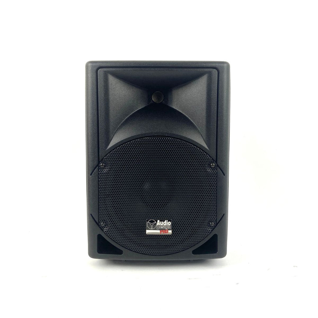 cassa amplificata 160w 8" audio design pax2 8 ex demo vista frontale