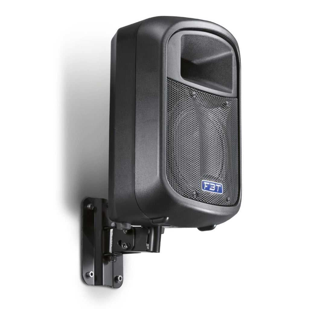 cassa amplificata 8" da 250W RMS FBT J8A vista su staffa verticale