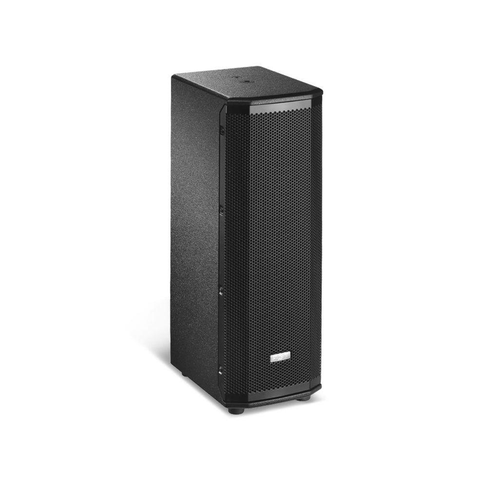 cassa amplificata da 900W RMS e 2 woofer da 6" super compatta FBT Ventis 206a vista laterale