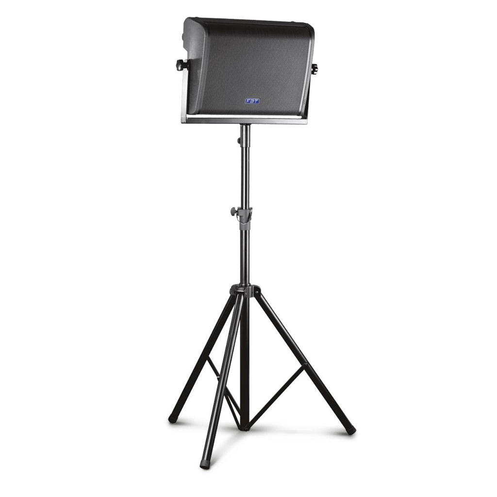 cassa monitor da palco amplificata da 1000W 12" FBT Stagemaxx 2ma vista su stativo
