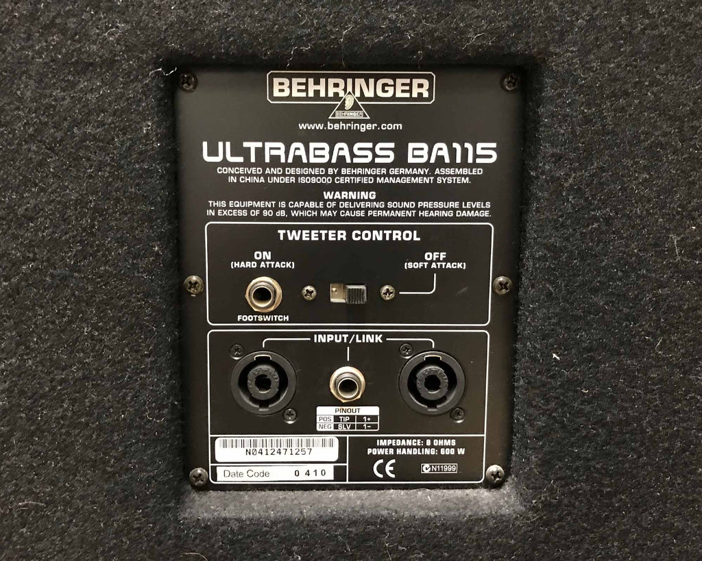 cassa per basso ba115 usata vista connessioni
