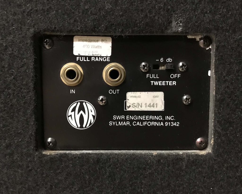 cassa per basso swr wm 410 usata vista dettaglio connessioni