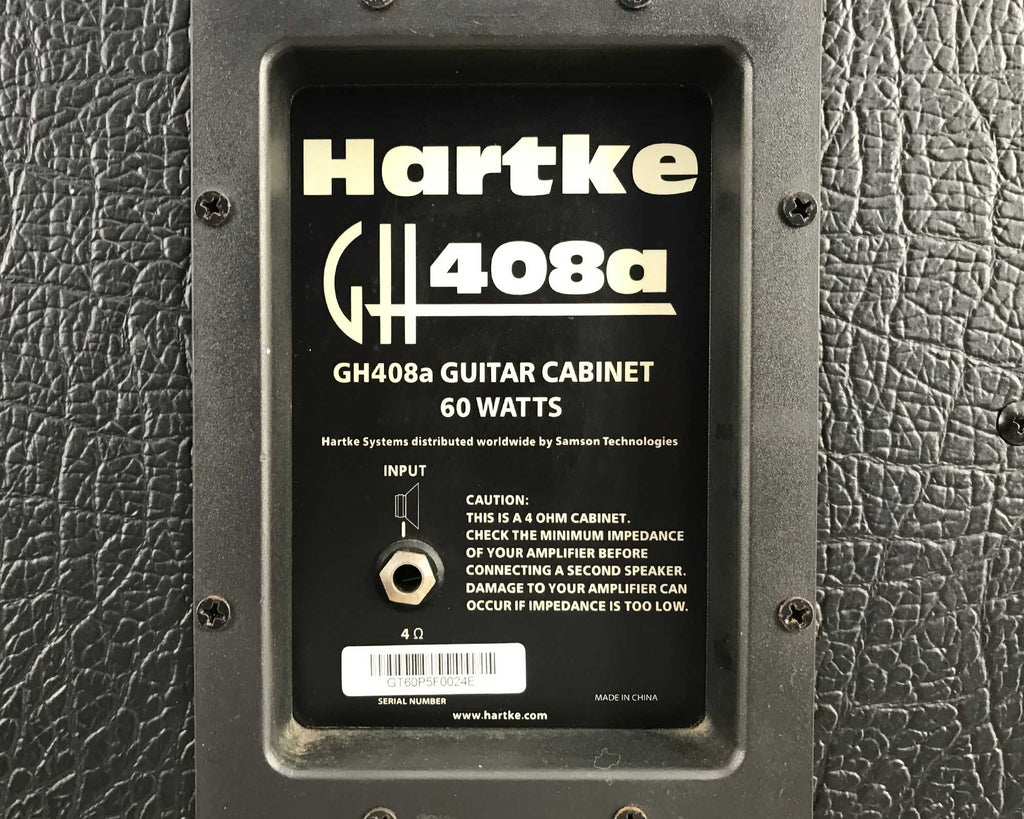 cassa per chitarra Hartke GH408a usata vista connessione