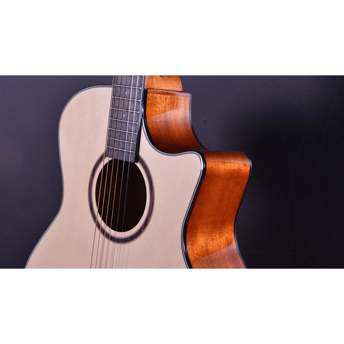 chitarra acustica elettrificata crafter ht-250ce natural vista del corpo frontale