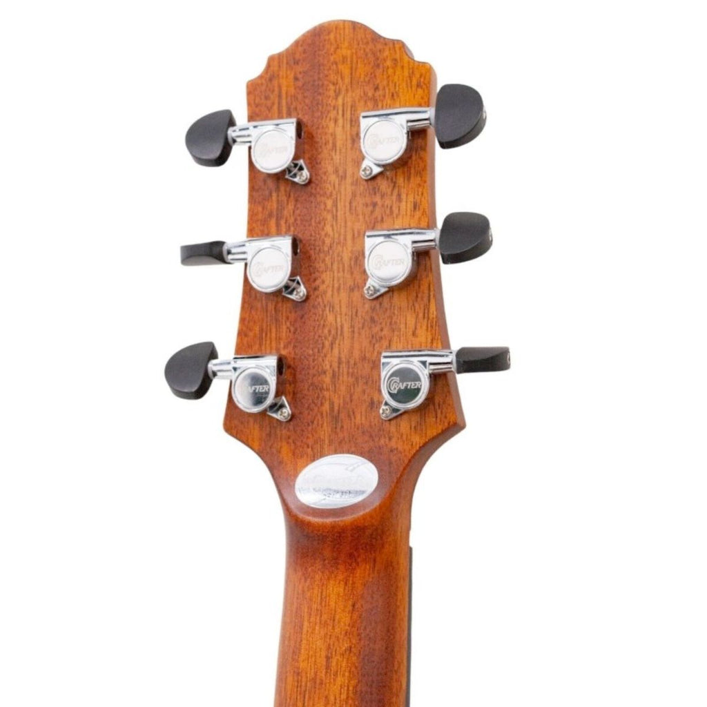 chitarra acustica elettrificata crafter ht-250CE vintage sunburst vista delle meccaniche