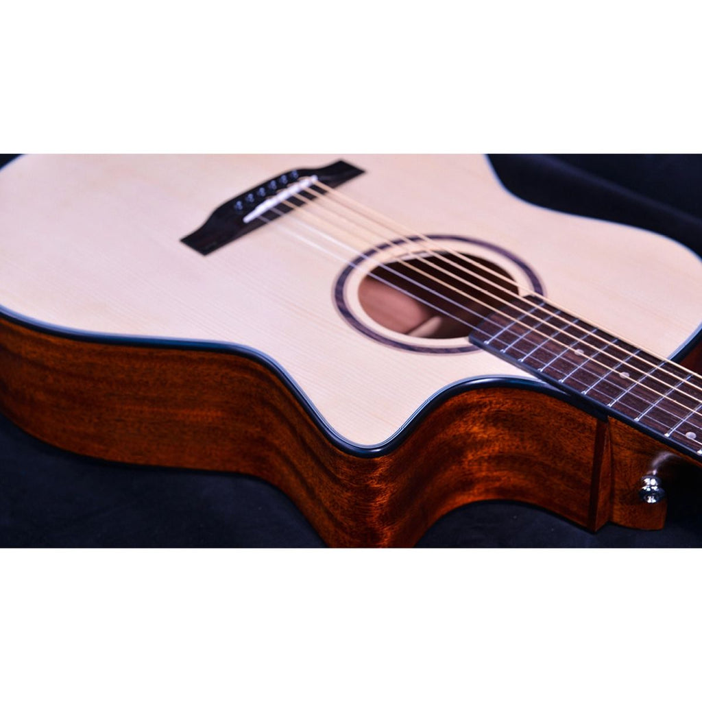 chitarra acustica elettrificata crafter lite g-16ce vista del corpo frontale