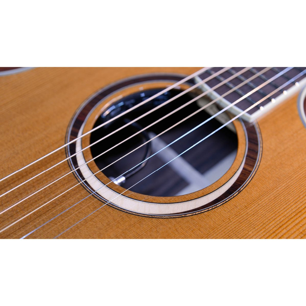 chitarra acustica elettrificata crafter mind w prestige rose gce vvs vista della buca