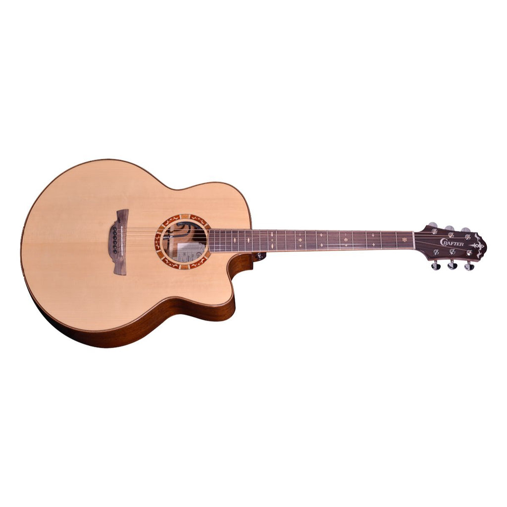 chitarra acustica eletrificata con cassa jumbo crafter stg j-16CE PRO vista frontale