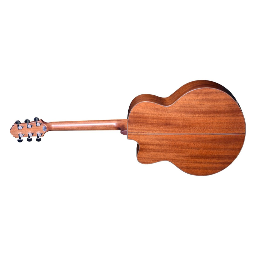 chitarra acustica eletrificata con cassa jumbo crafter stg j-16CE PRO vista del retro