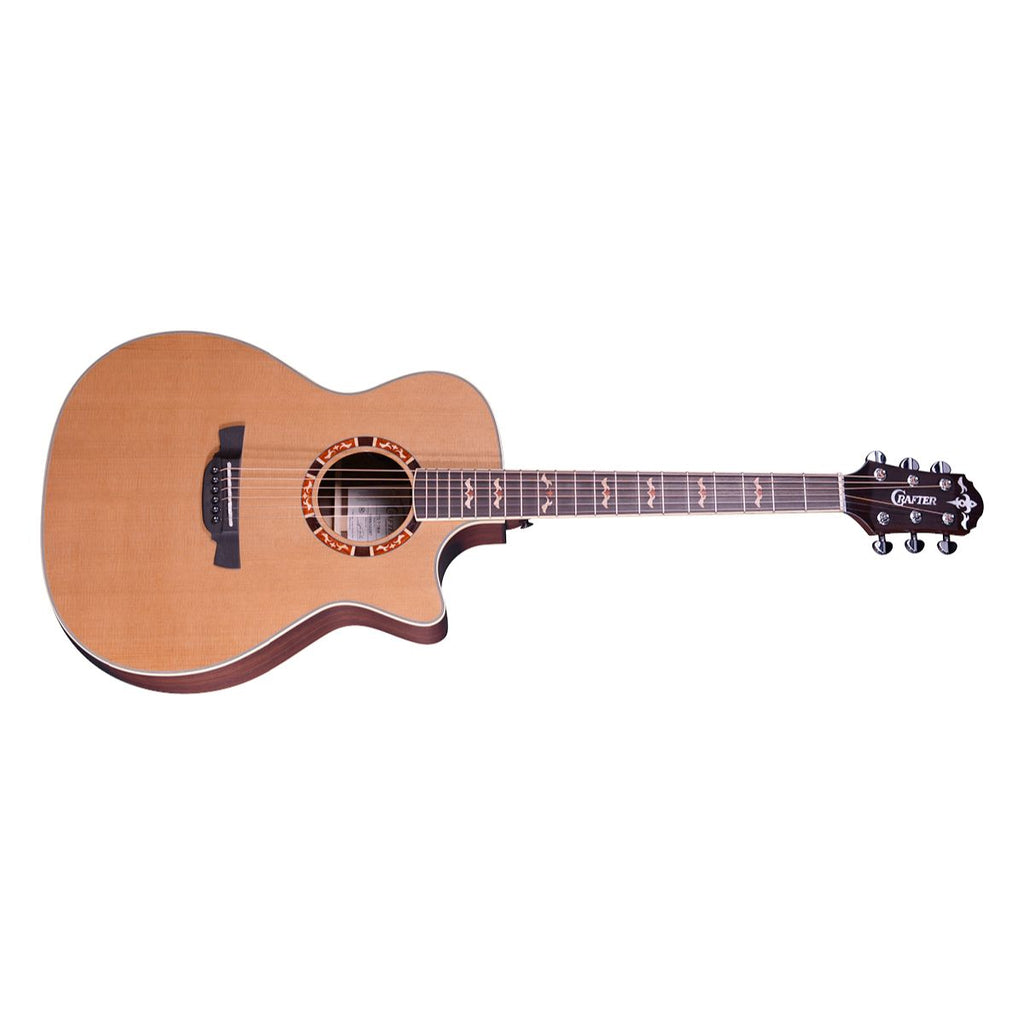 chitarra acustica elettrificata crafter stg t-18ce pro vista frontale