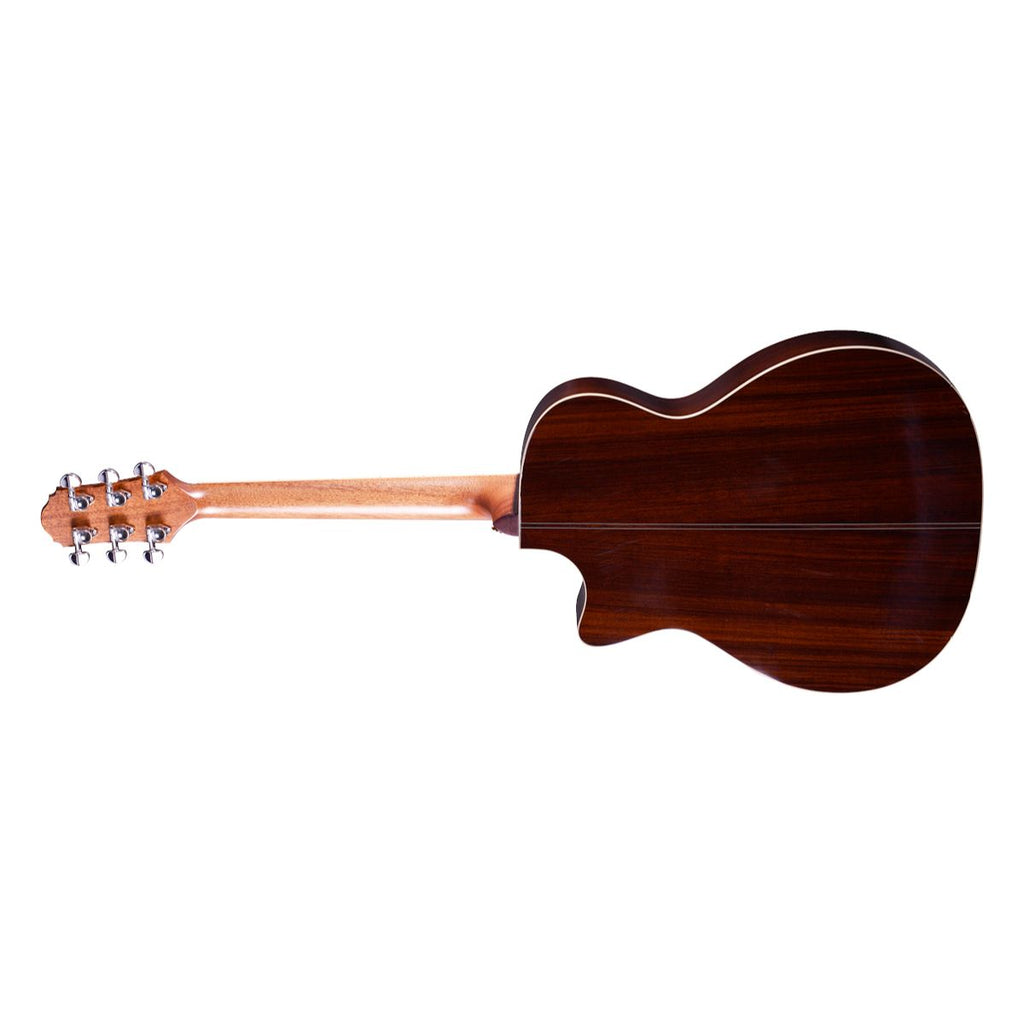 chitarra acustica elettrificata crafter stg t-18ce pro vista del retro