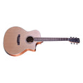 chitarra acustica elettrificata interamente in legno massello crafter es-gmahoce vista frontale