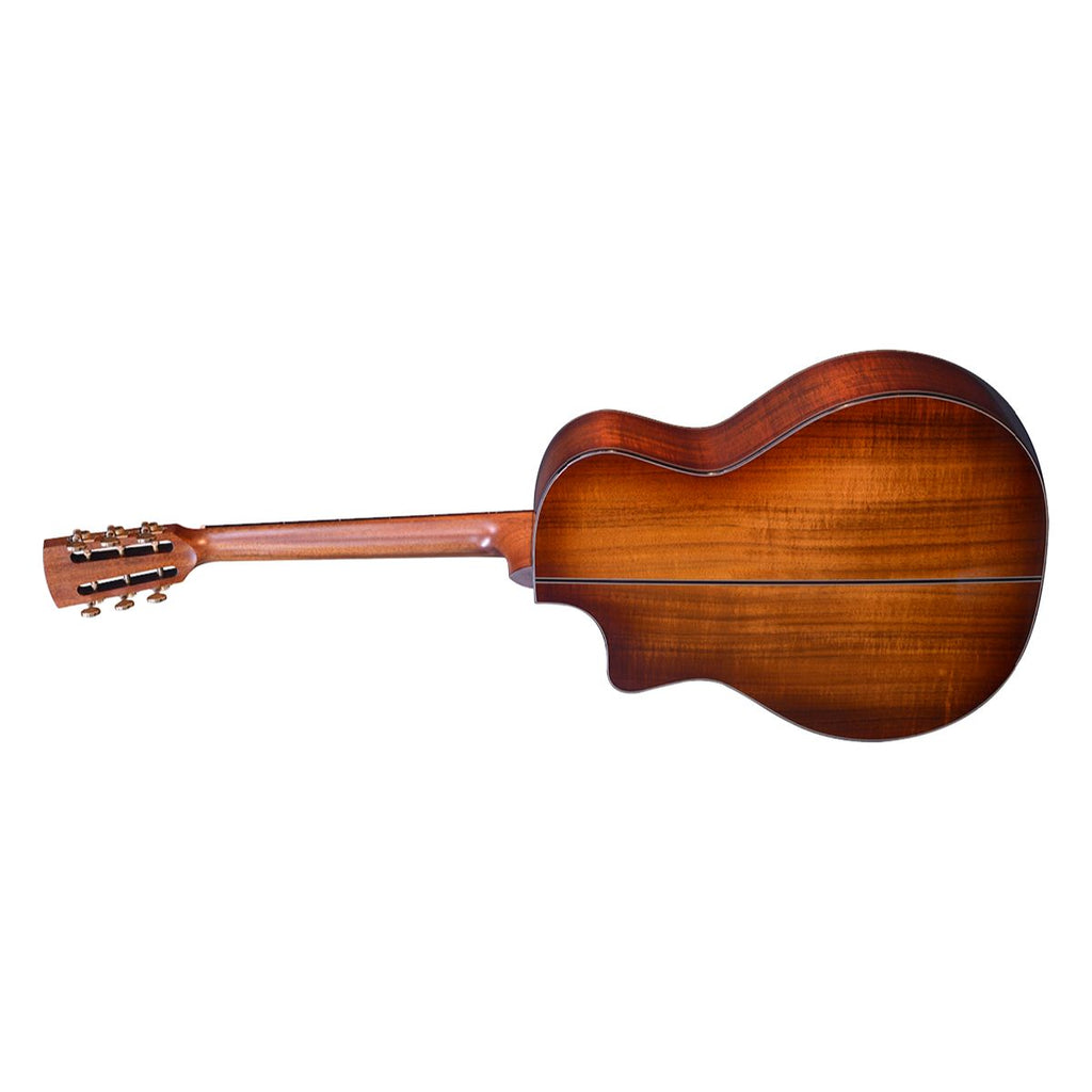 chitarra acustica elettrificata interamente in massello crafter g-2500ce alk dl vista del retro