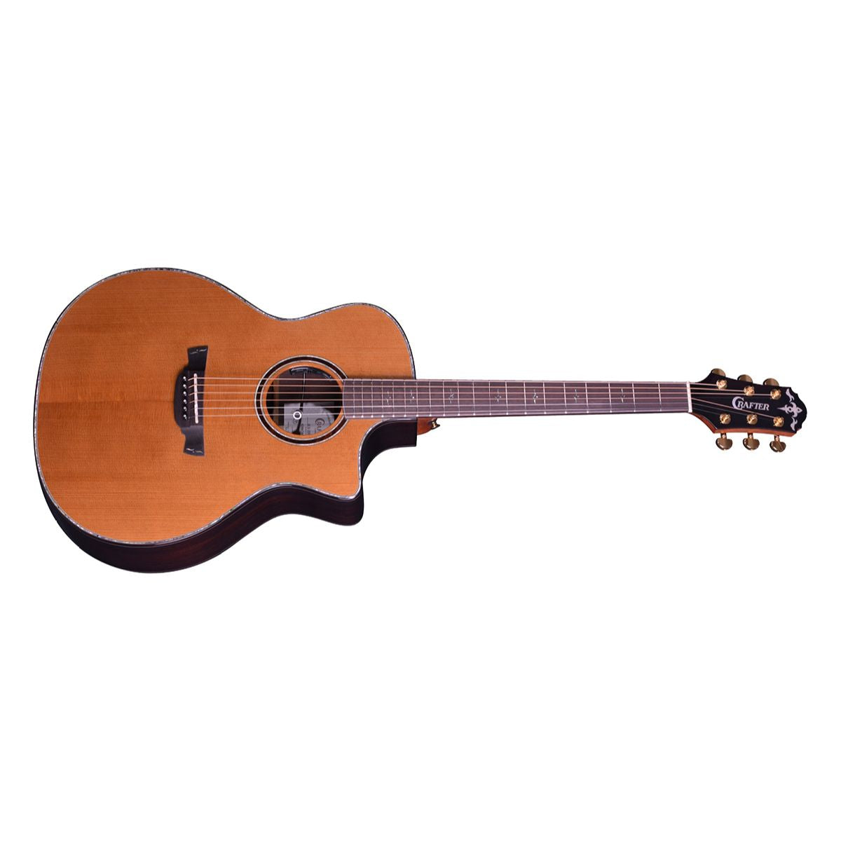 chitarra acustica elettrificata professionale crafter lxg2000ce vista frontale