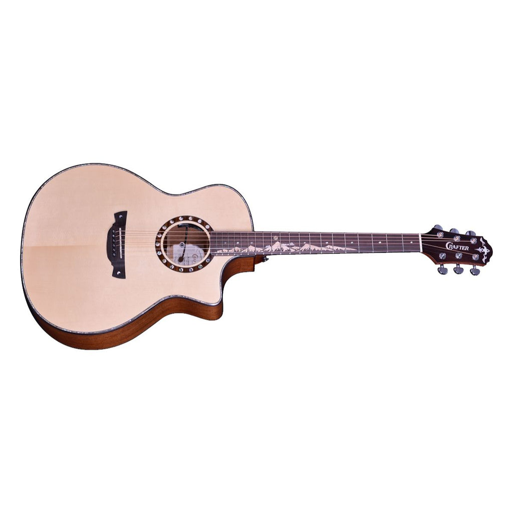 chitarra acustica elettrificata professionale crafter ML G-MAHO CE vista frontale