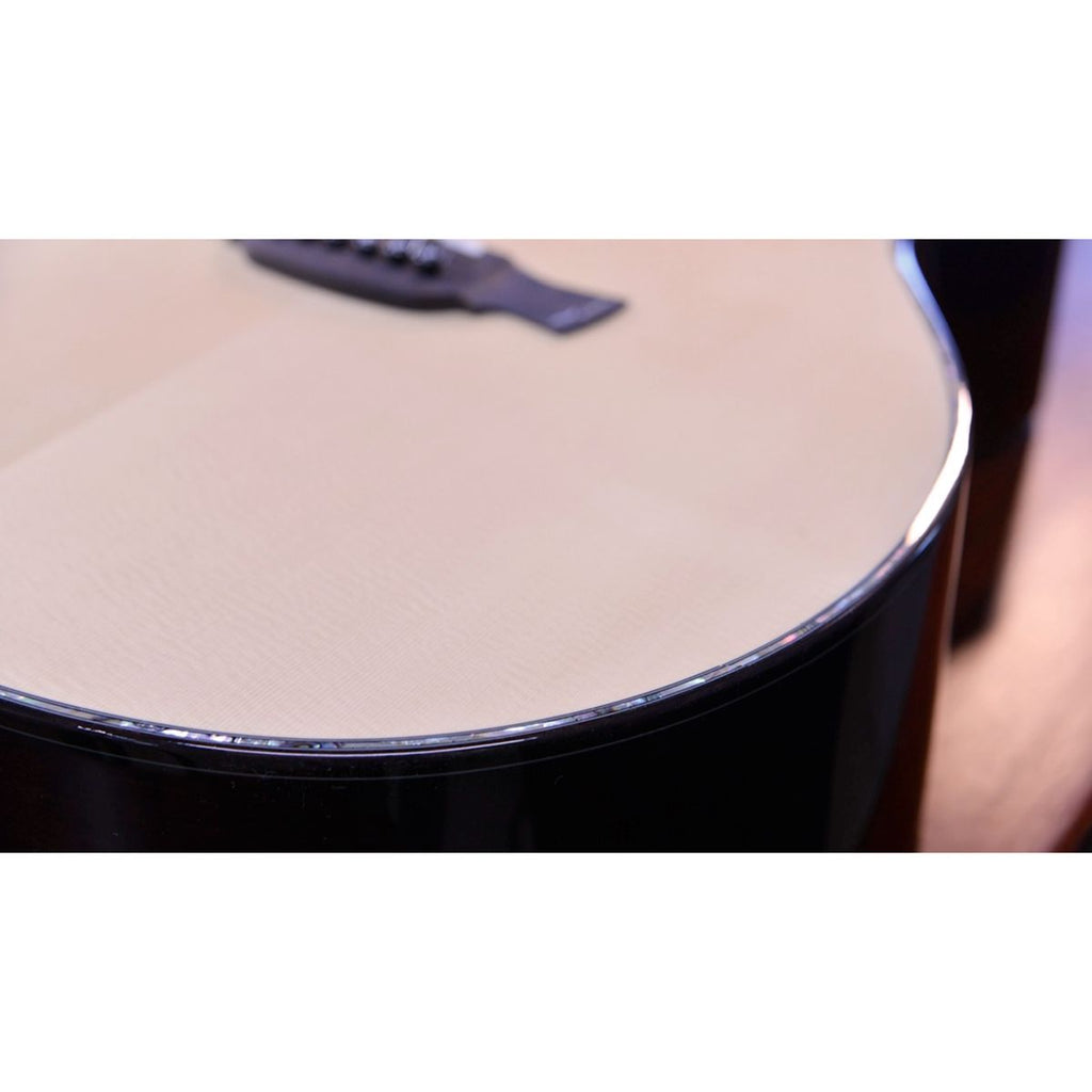 chitarra acustica elettrificata professionale interamente in legno massello crafter lx g-1000CE vista del dettaglio inlay