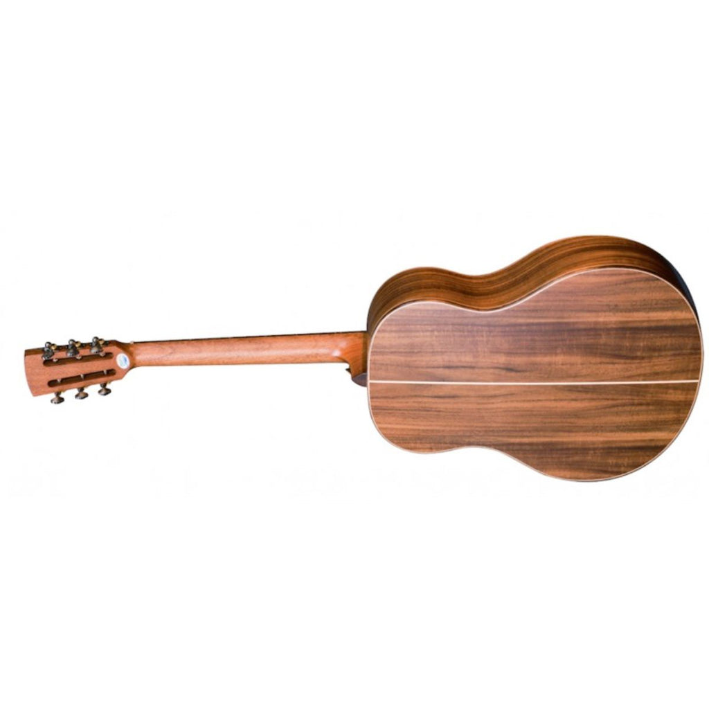 chitarra acstica elettrificata tre quarti crafter mino koa vista del retro