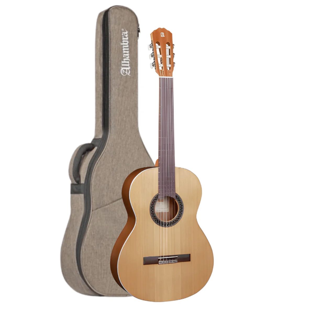 chitarra classica alhambra 1c ht open box vista con custodia