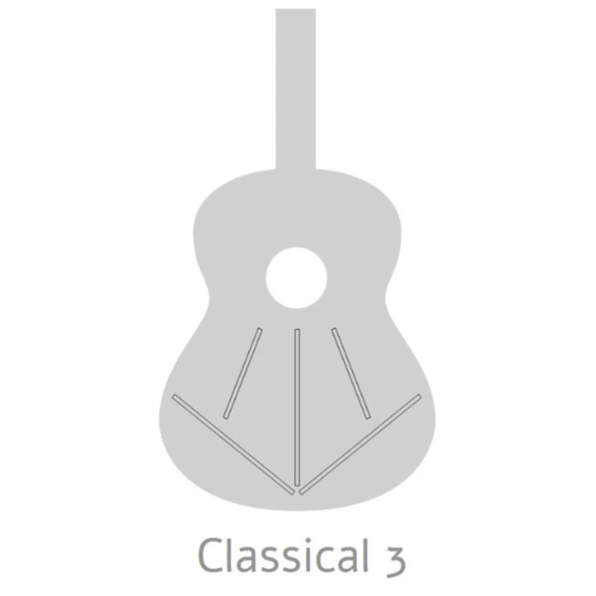 chitarra classica alhambra 1c ht open box vista dell'interno