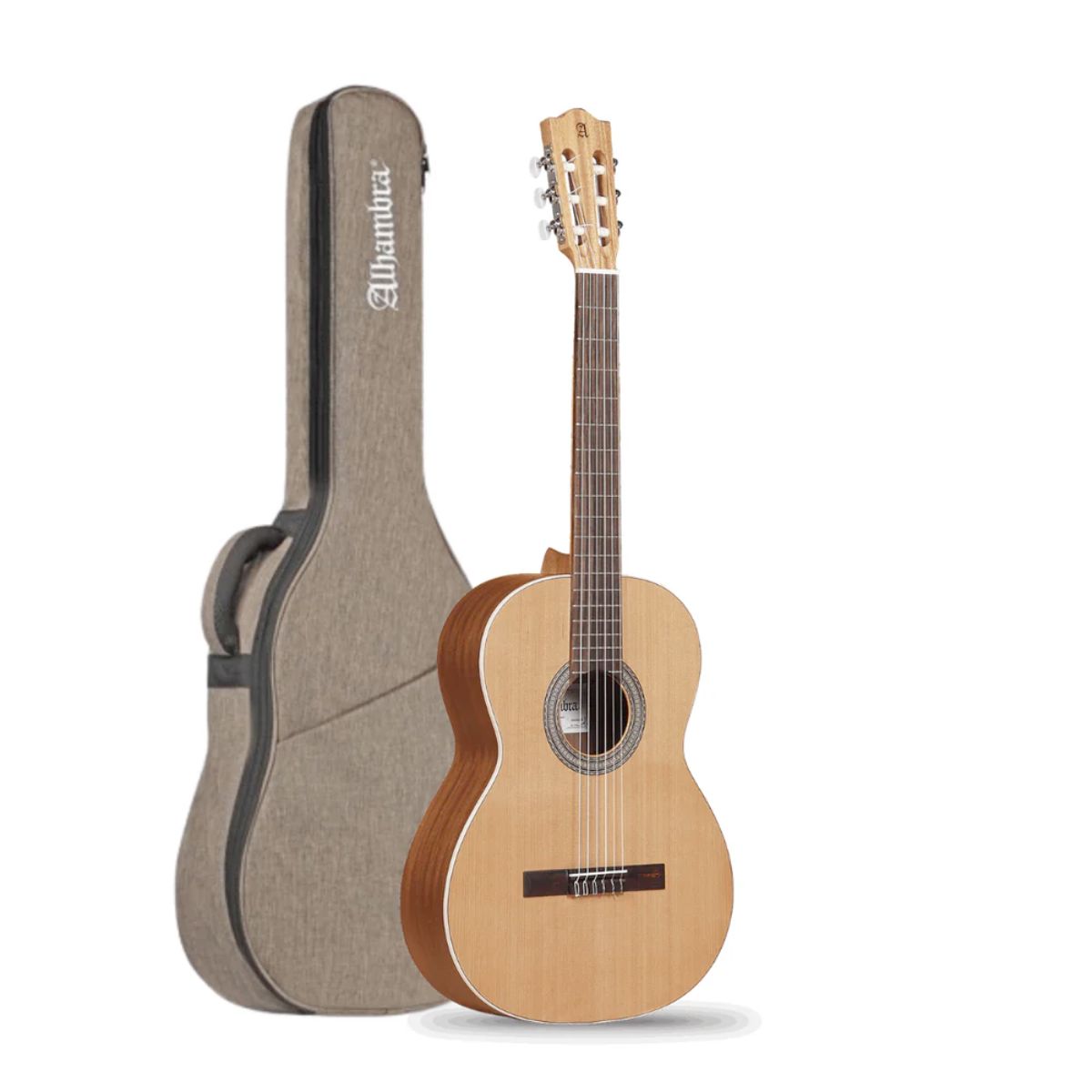 chitarra classica per principiante alhambra z nature con custodia vista frontale