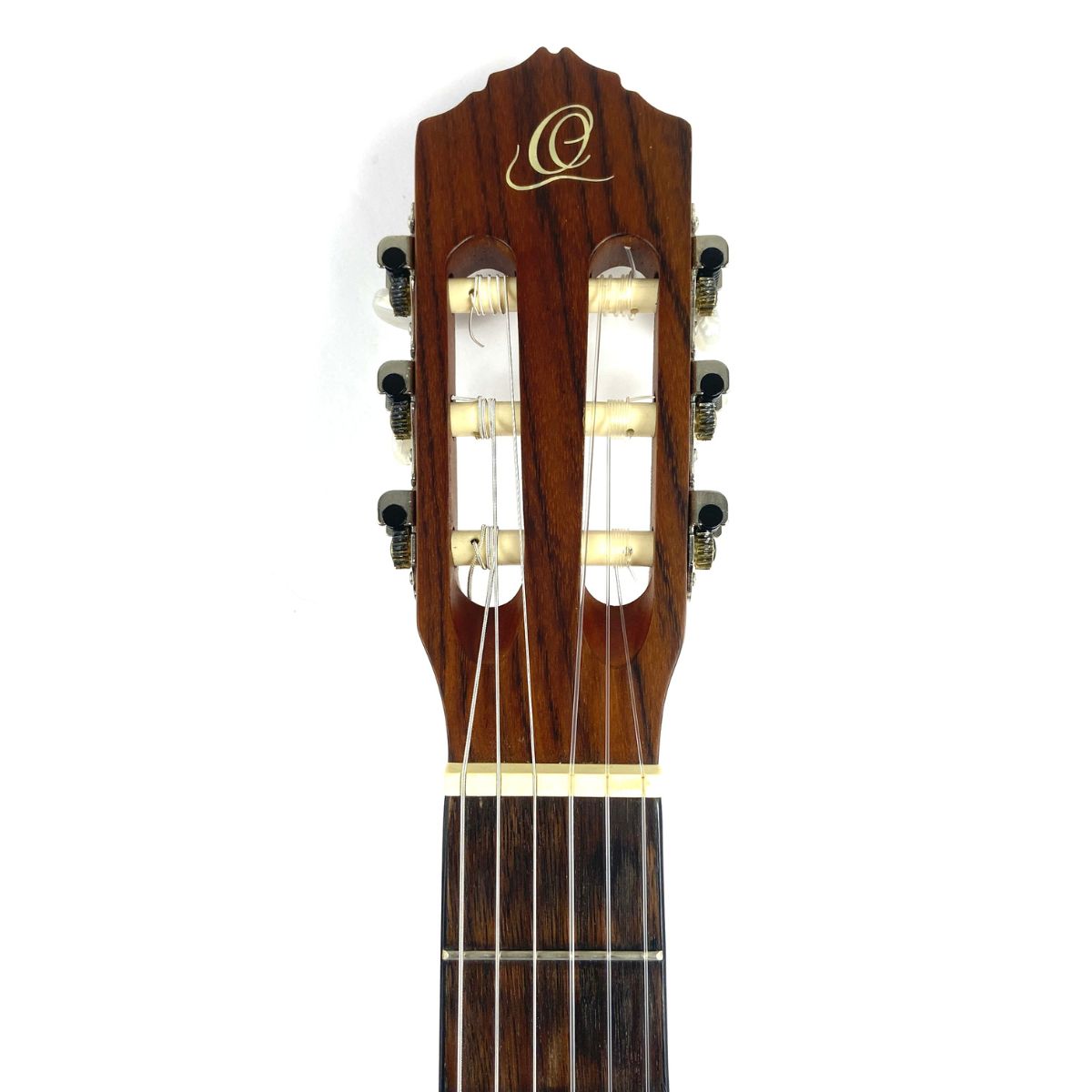 chitarra classica elettrificata ortega rce 131 usata vista della paletta