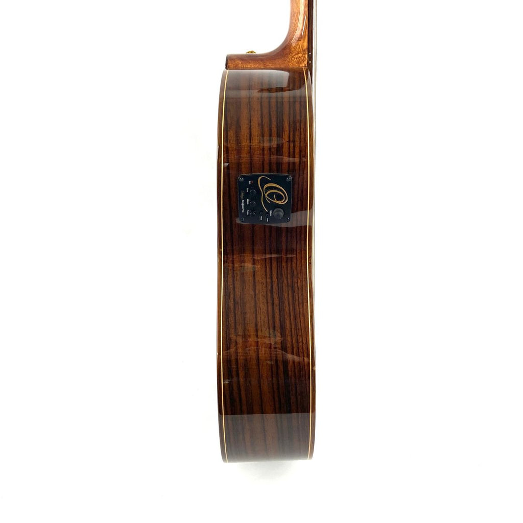 chitarra classica elettrificata professionale ortega rce159sn usata vista laterale dx