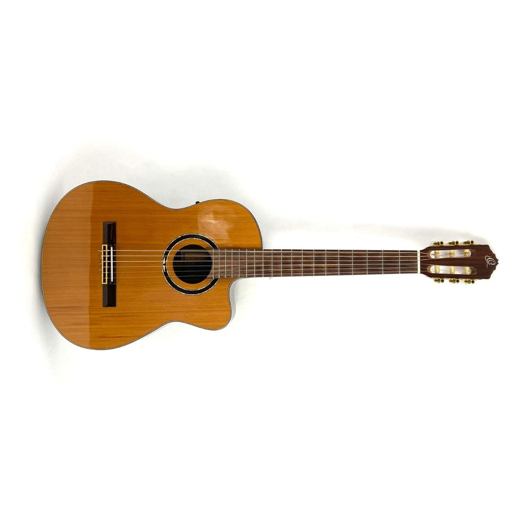 chitarra classica elettrificata professionale ortega rce159sn usata vista frontale