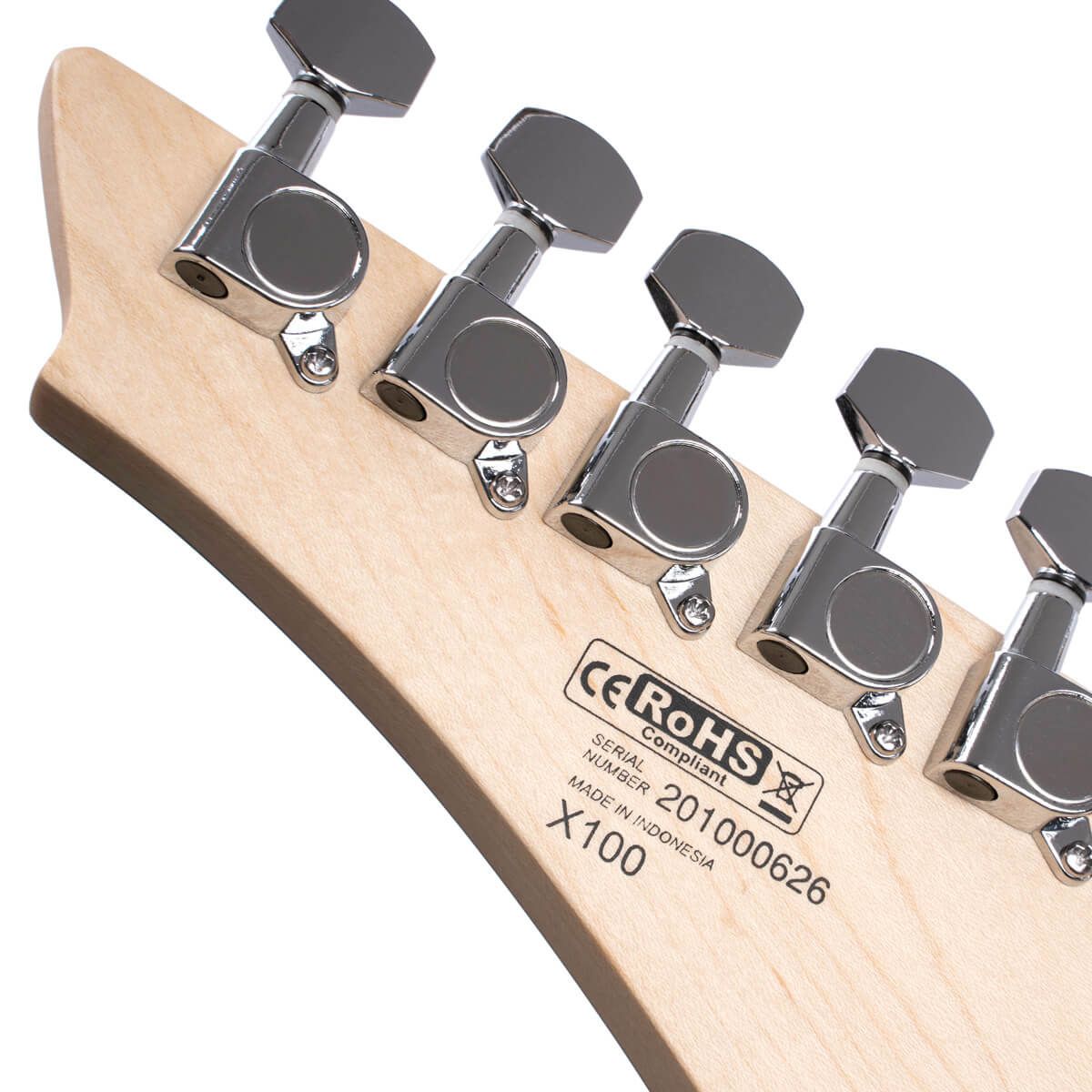 chitarra elettrica cort x100 opbc vista delle meccaniche