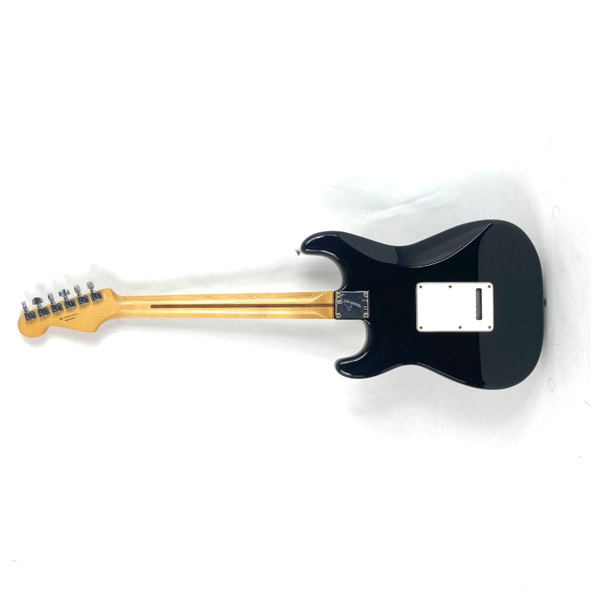 chitarra elettrica fender player strat mn blk 2022 usata vista del retro del corpo