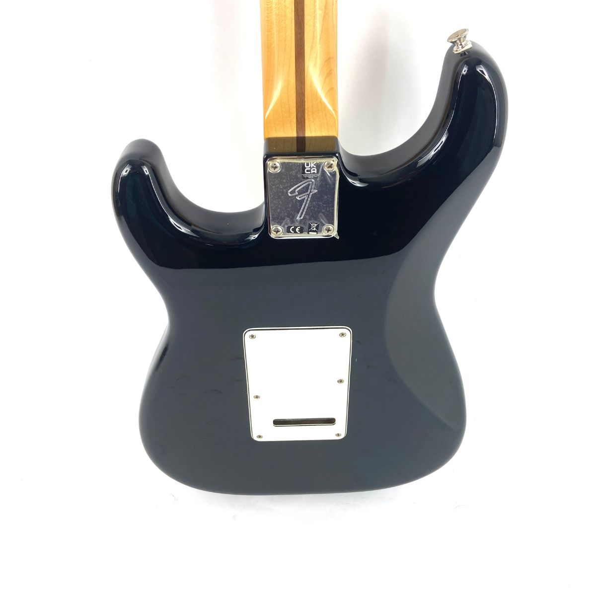 chitarra elettrica fender player strat mn blk 2022 usata vista del retro del corpo