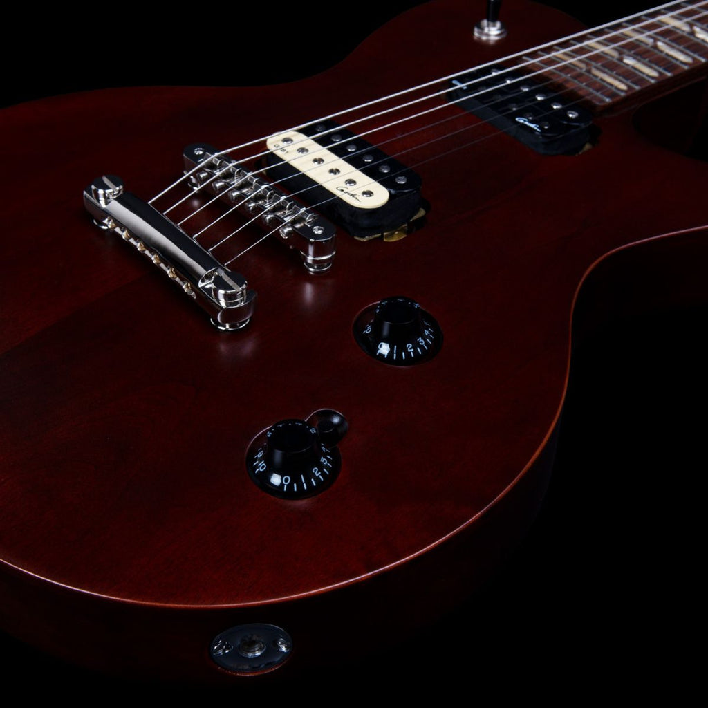 chitarra elettrica Godin Summit ht classic havana brown vista del corpo laterale