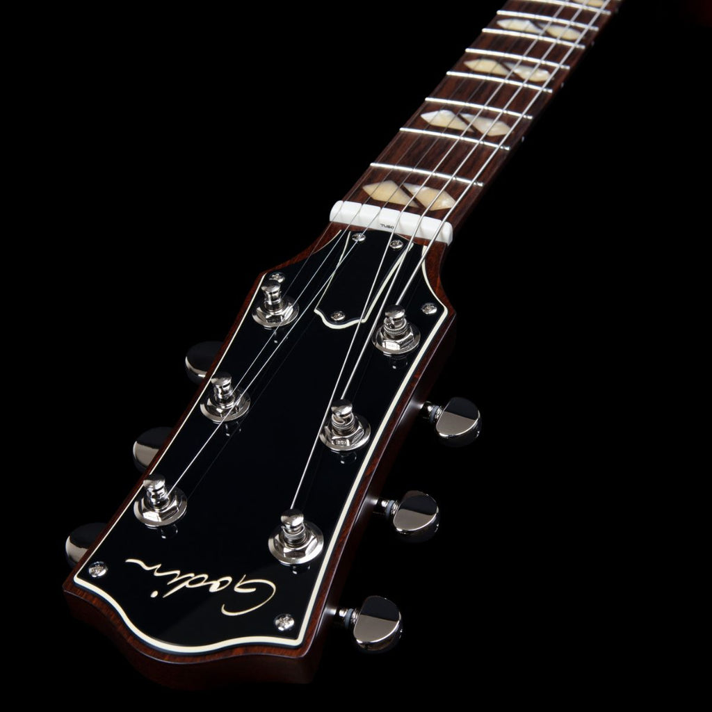 chitarra elettrica Godin Summit ht classic havana brown vista della paletta