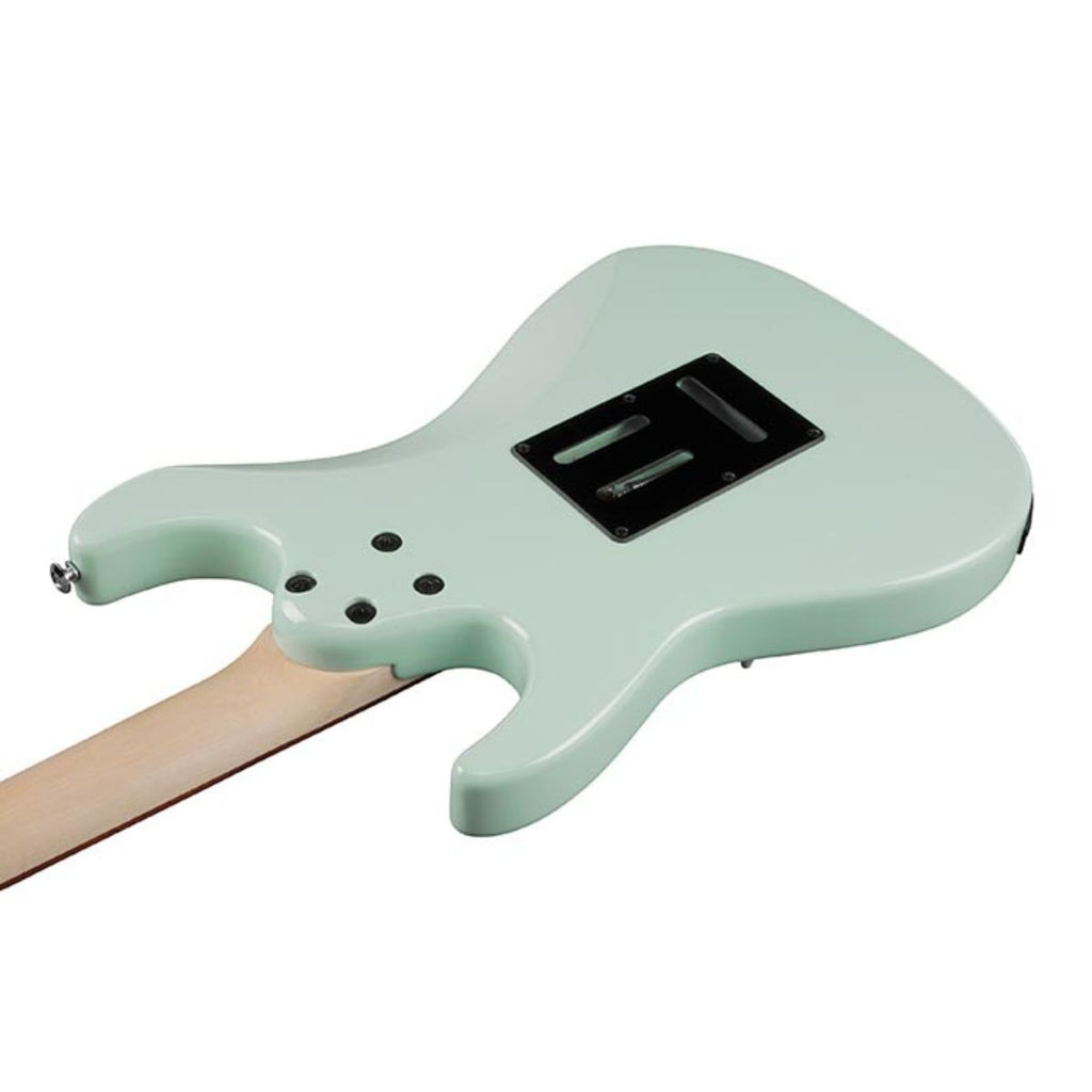 chitarra elettrica ibanez azes40 mgr mint green vista del retro del corpo