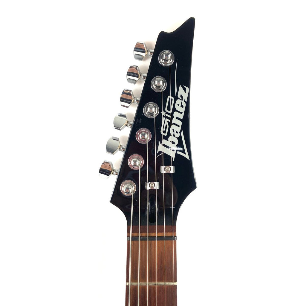 chitarra elettrica ibanez gio grx70qa usata vista della paletta