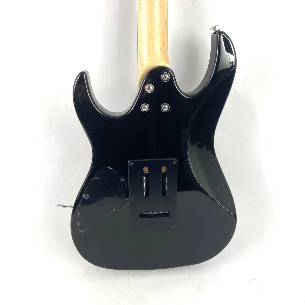 chitarra elettrica ibanez gio grx70qa usata vista del retro del corpo