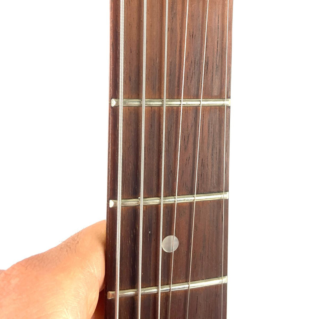 chitarra elettrica ibanez gio grx70qa usata vista della tastiera