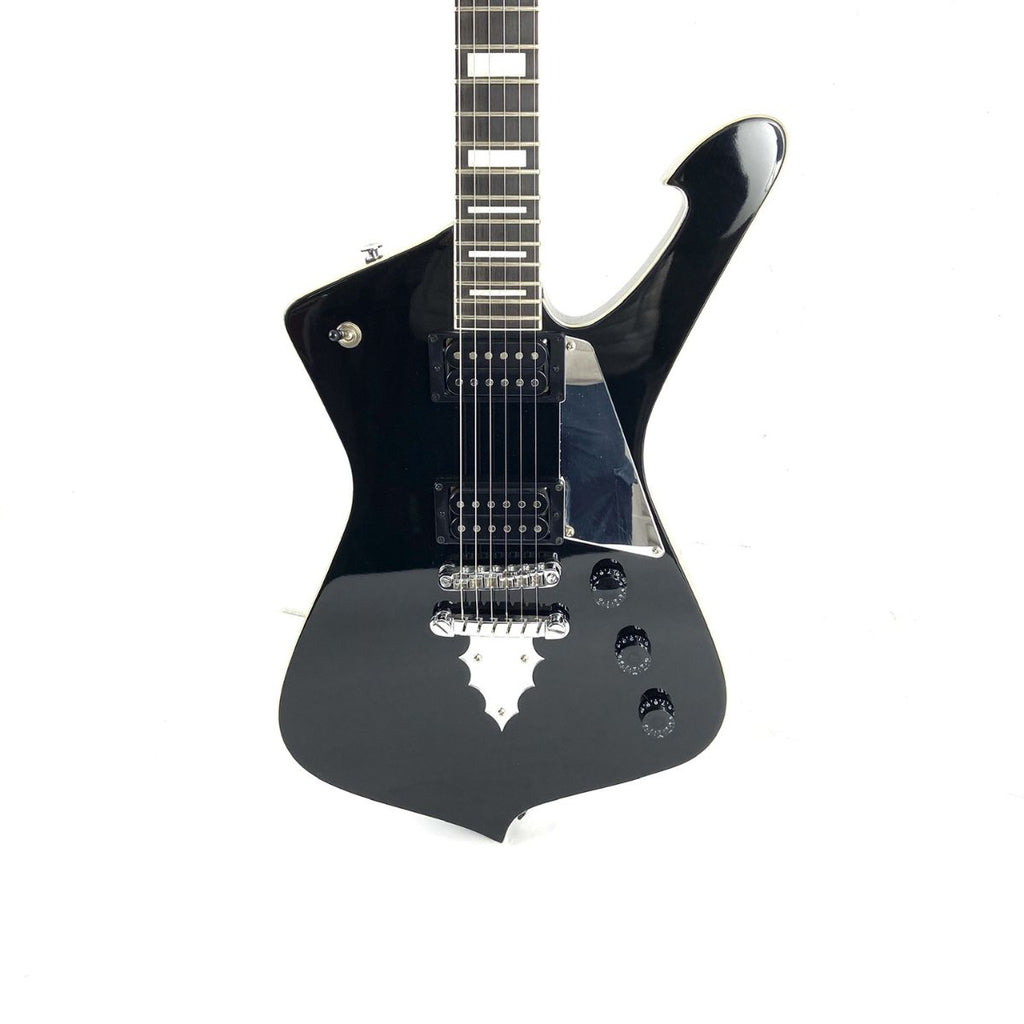 chitarra elettrica paul stanley signature ibanez ps60 nera usata vista del corpo frontale
