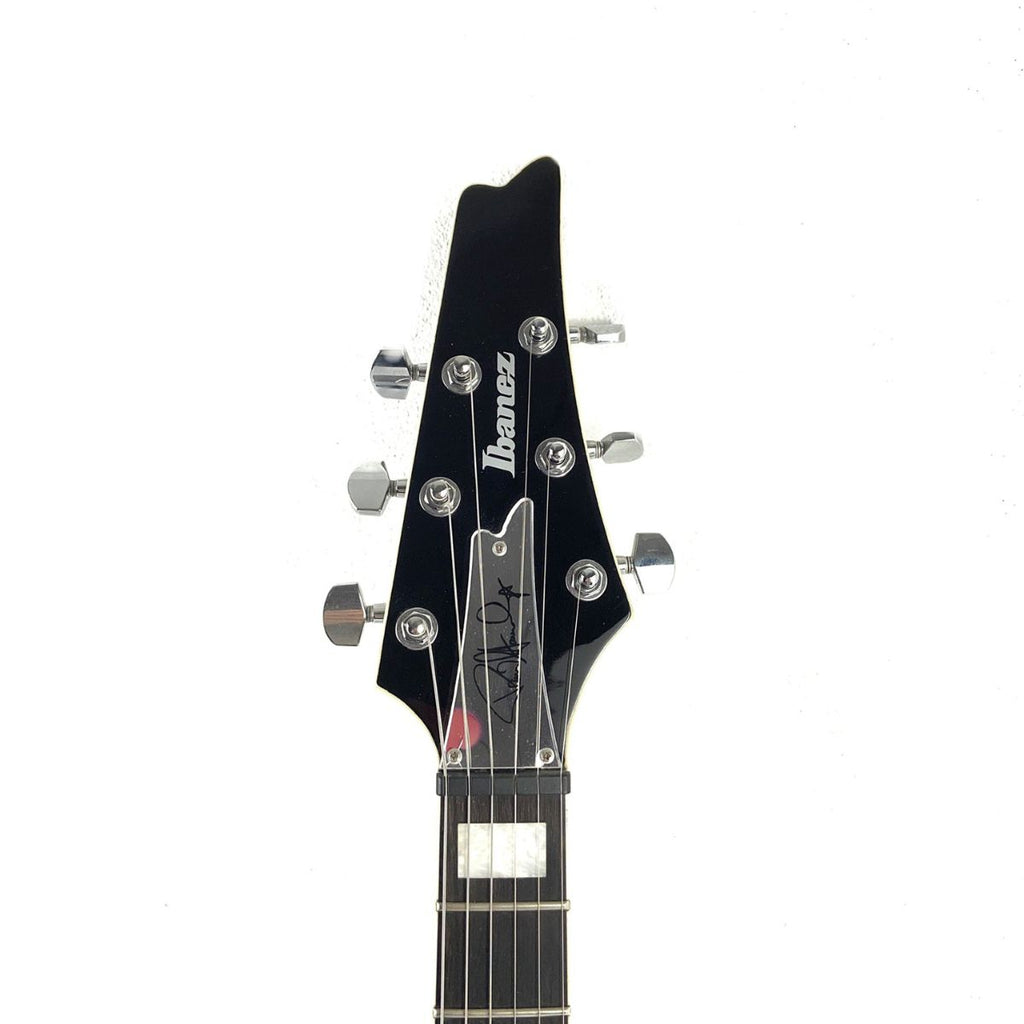 chitarra elettrica paul stanley signature ibanez ps60 nera usata vista della paletta