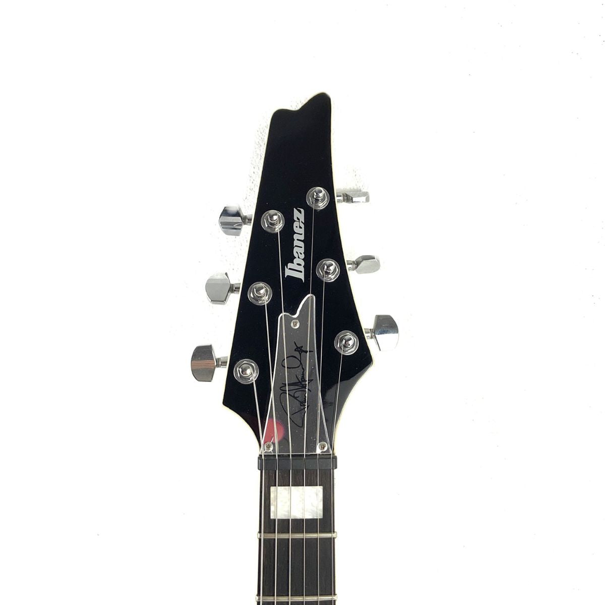 chitarra elettrica paul stanley signature ibanez ps60 nera usata vista della paletta