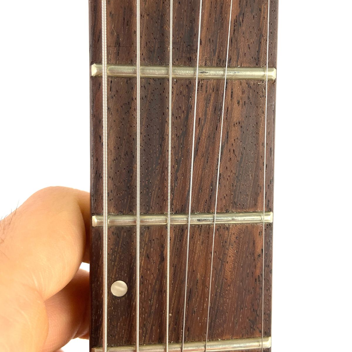 chitarra elettrica professionale con floyd rose ibanez rga42hpt usata vista della tastiera