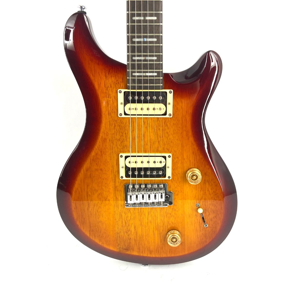 chitarra elettrica sire larry carlton q3 sunburst usata vista del corpo frontale