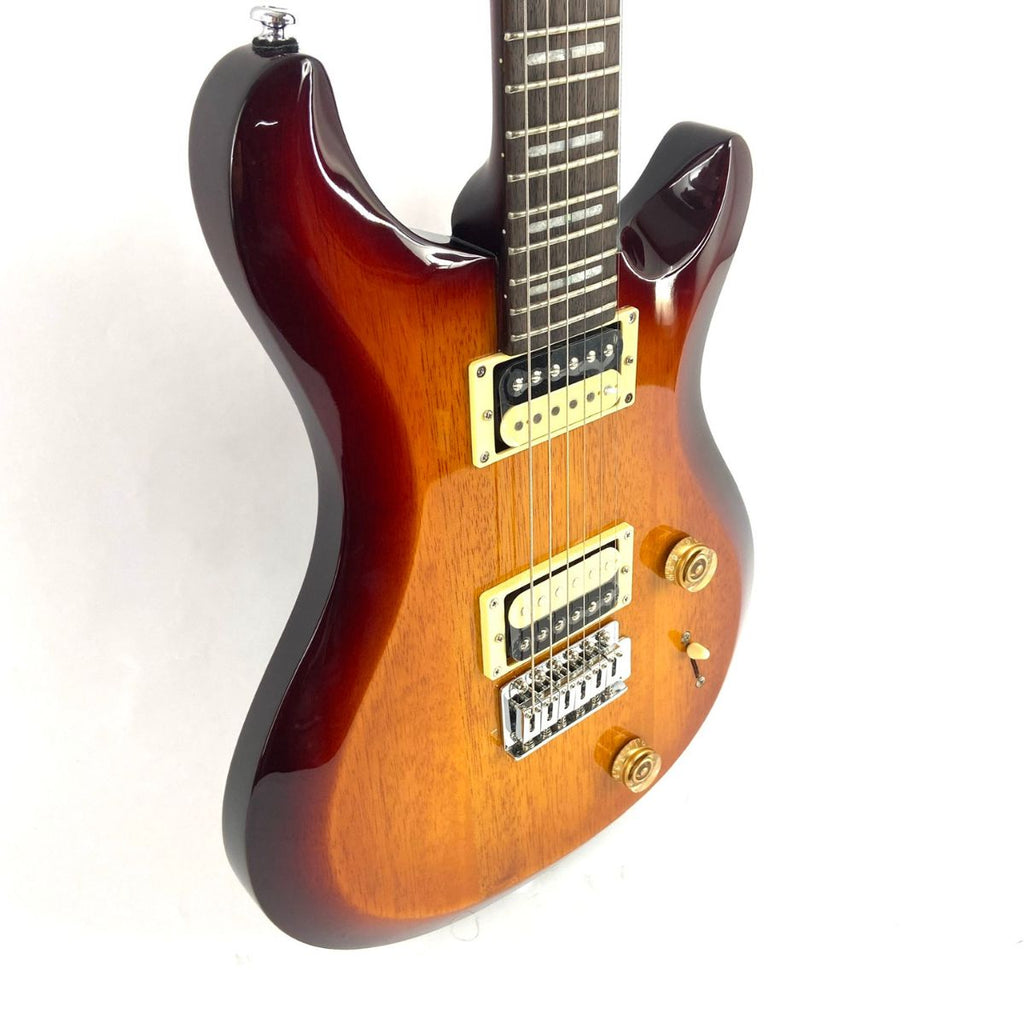 chitarra elettrica sire larry carlton q3 sunburst usata vista del corpo laterale sx