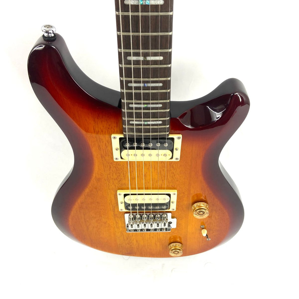 chitarra elettrica sire larry carlton q3 sunburst usata vista del corpo dall'alto