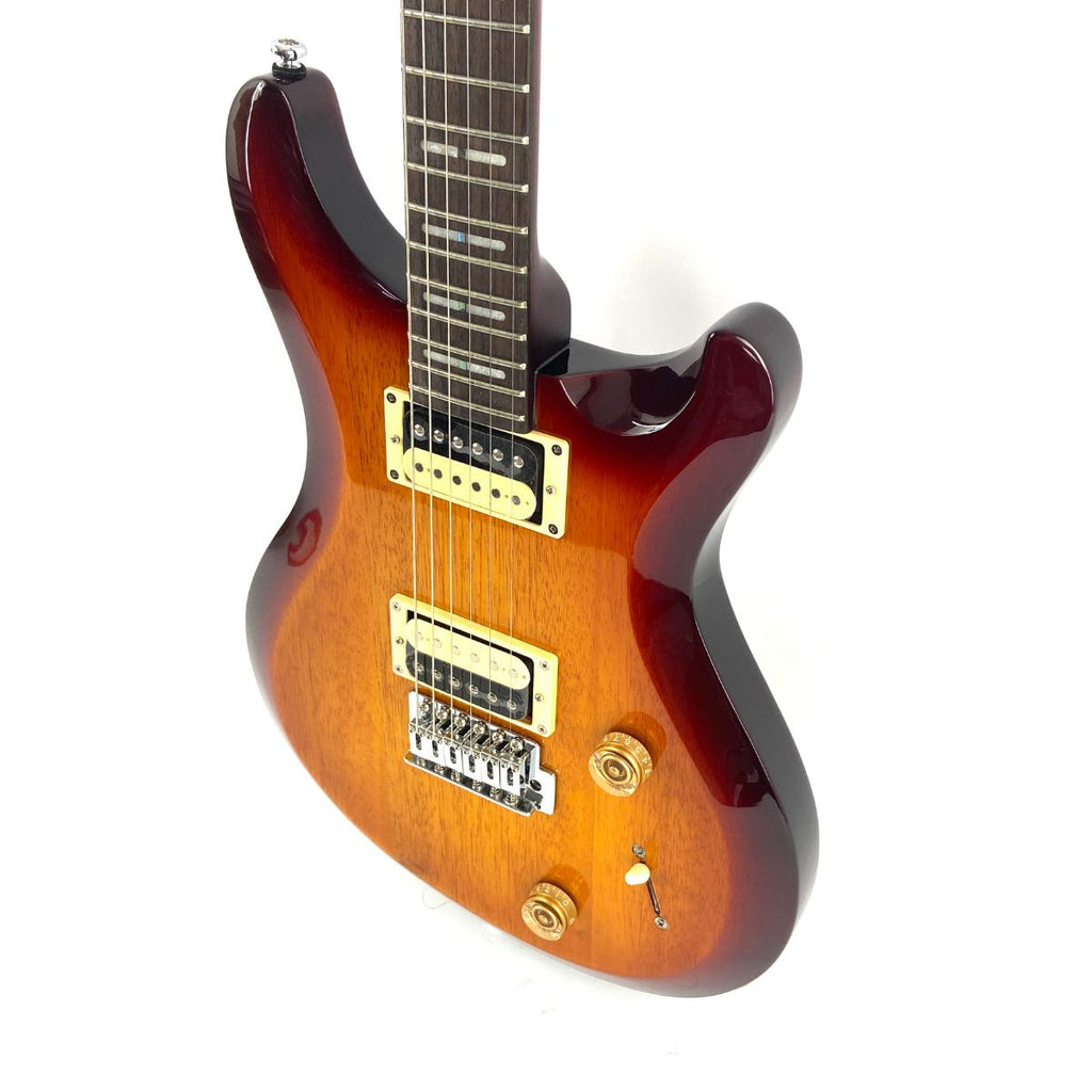 chitarra elettrica sire larry carlton q3 sunburst usata vista del corpo laterale dx