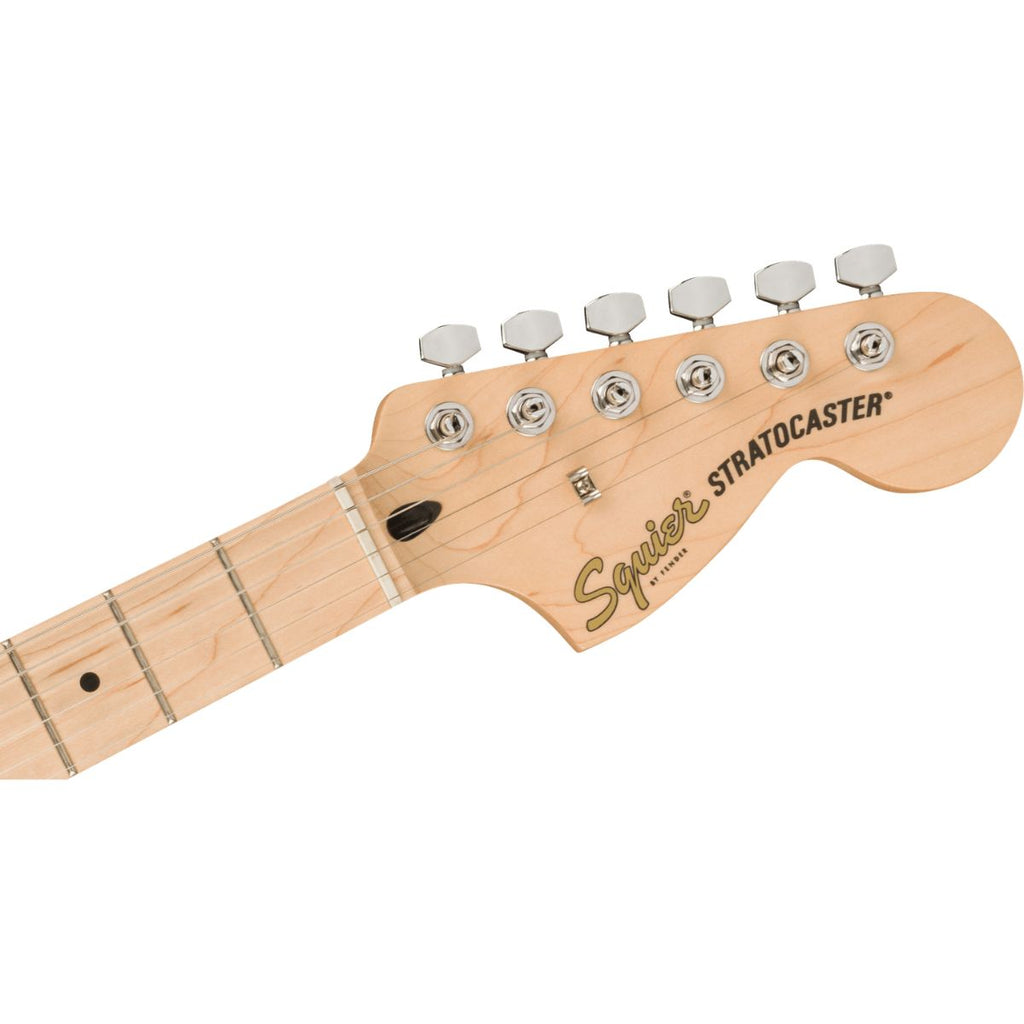 chitarra elettrica squier by fender stratocaster affinity mn wpg olympic white vista della paletta