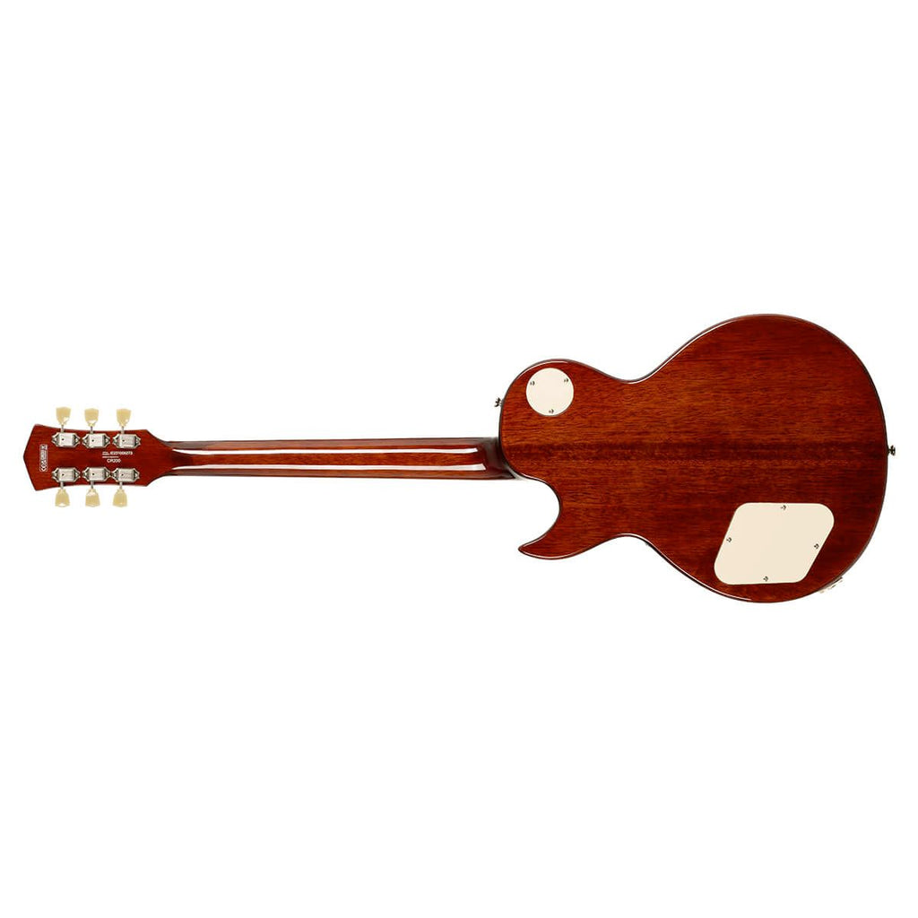 chitarra elettrica stile gibson les paul gold top cort cr200 gt open box vista del retro